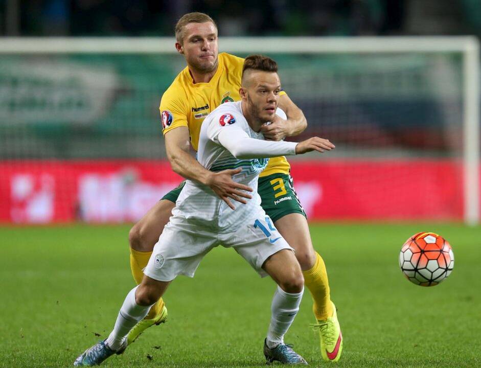 Europos futbolo čempionato atranka: Slovėnija - Lietuva 1:1
