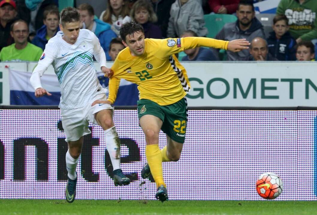 Europos futbolo čempionato atranka: Slovėnija - Lietuva 1:1
