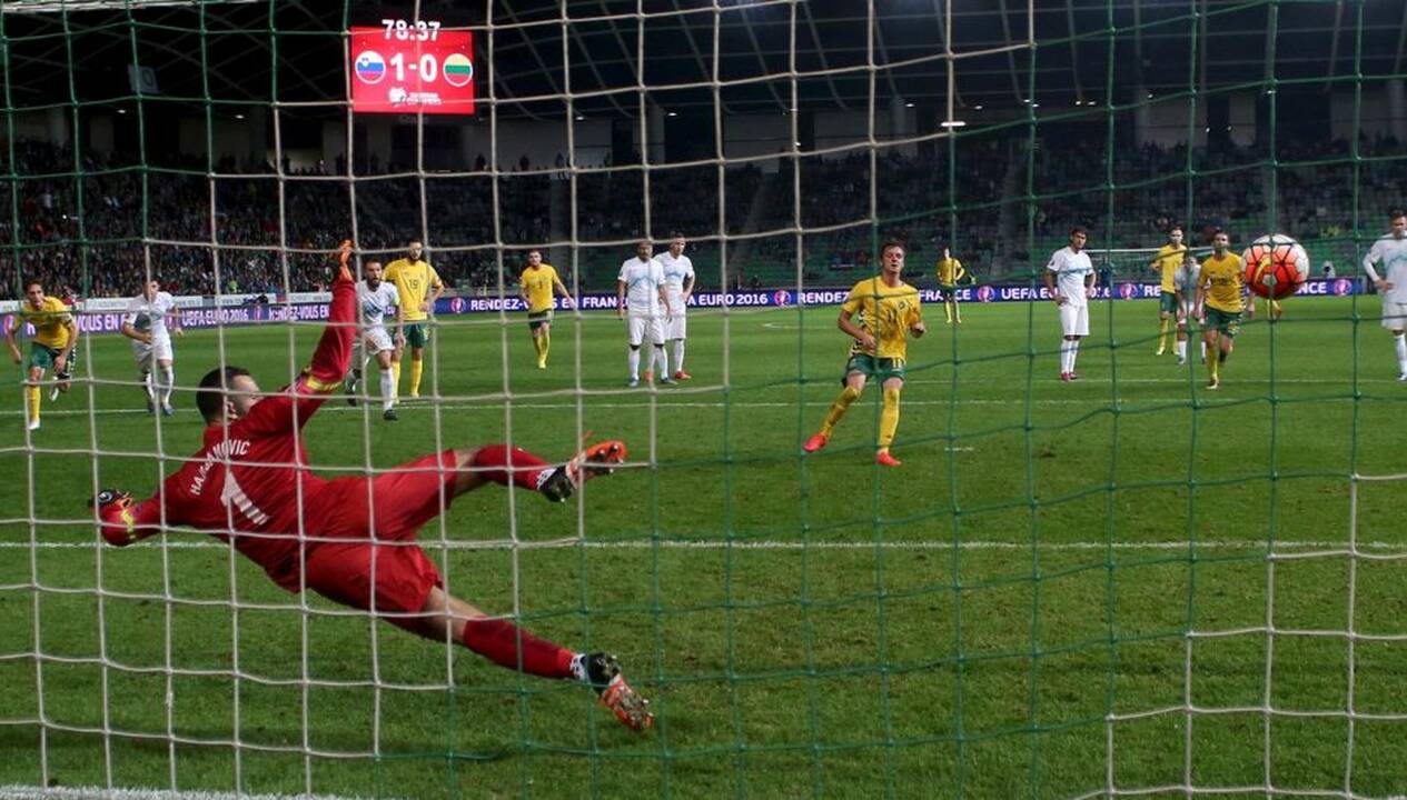 Europos futbolo čempionato atranka: Slovėnija - Lietuva 1:1