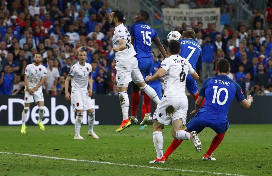 Euro 2016: Prancūzija - Albanija 2:0