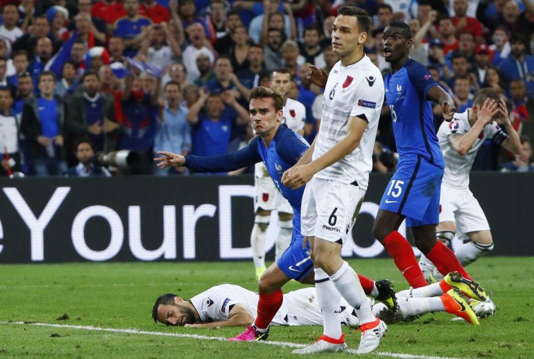 Euro 2016: Prancūzija - Albanija 2:0