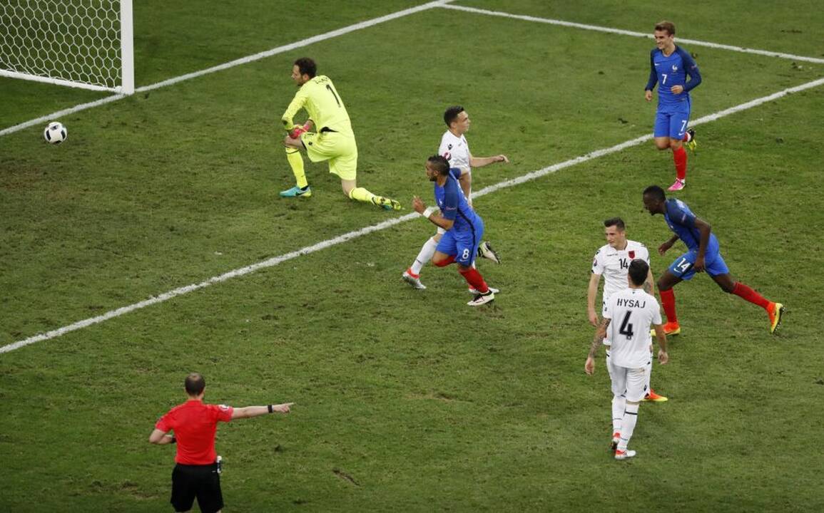 Euro 2016: Prancūzija - Albanija 2:0