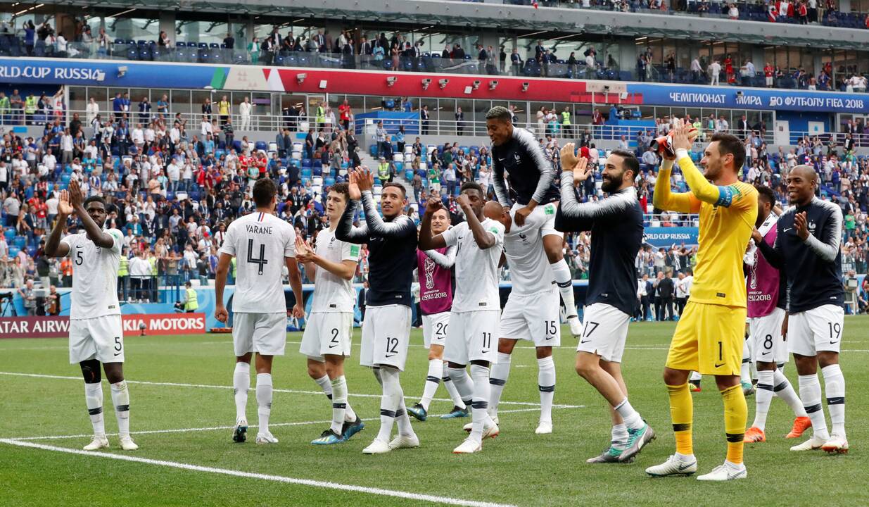 Pasaulio futbolo čempionato ketvirtfinalis: Prancūzija - Urugvajus 2:0