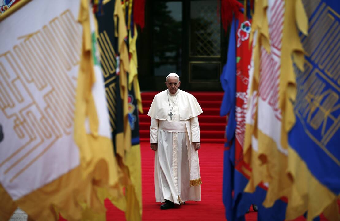 Popiežius: Korėjos taikai svarbiausia dialogas, o ne jėgos demonstravimas