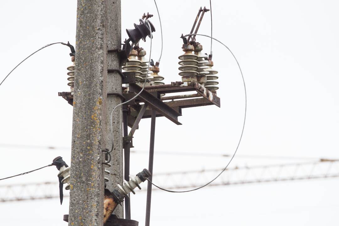 Dėl šalčio Trakų rajone buvo nutrūkęs elektros tiekimas