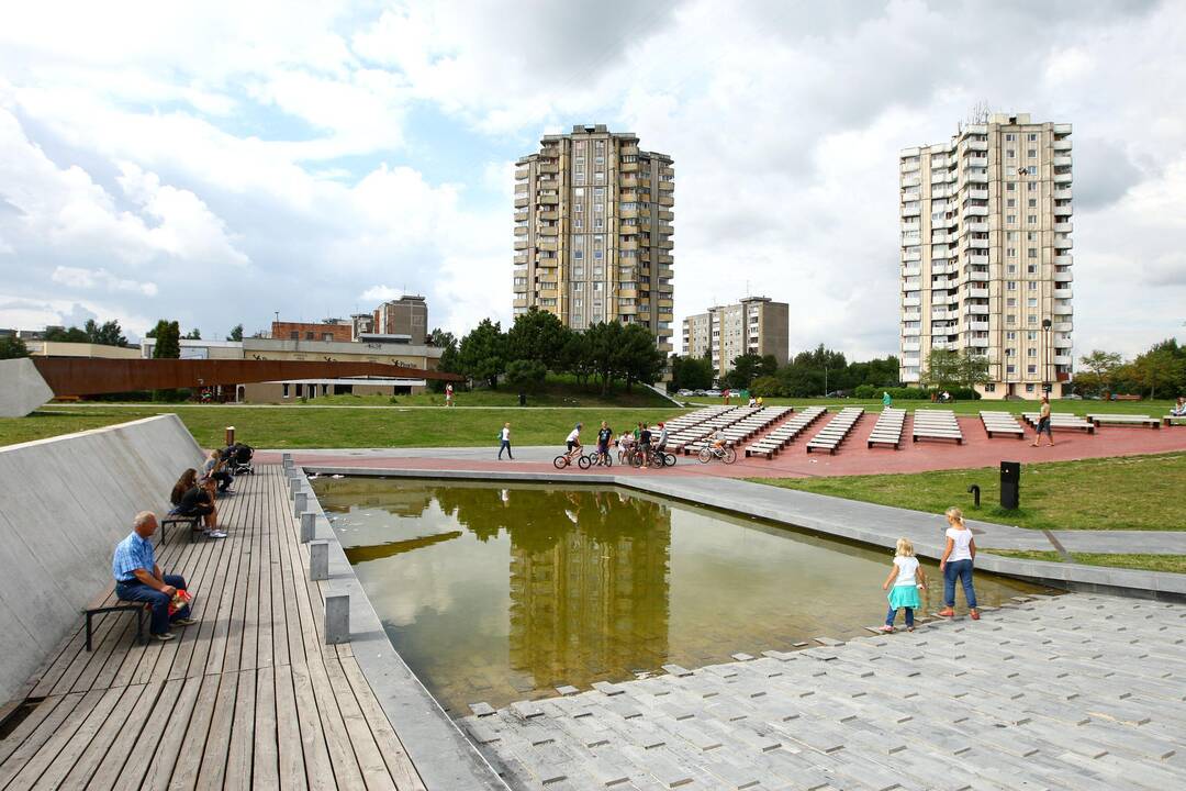 Čečėnijos aikštės fontanas virto pelke