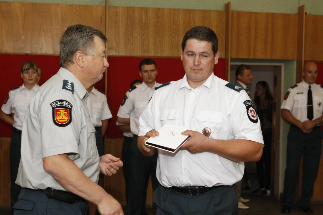 Tarnybą pradėjusių pareigūnų Priesaikos ceremonija Klaipėdoje