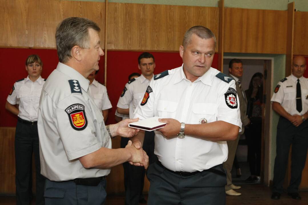 Tarnybą pradėjusių pareigūnų Priesaikos ceremonija Klaipėdoje