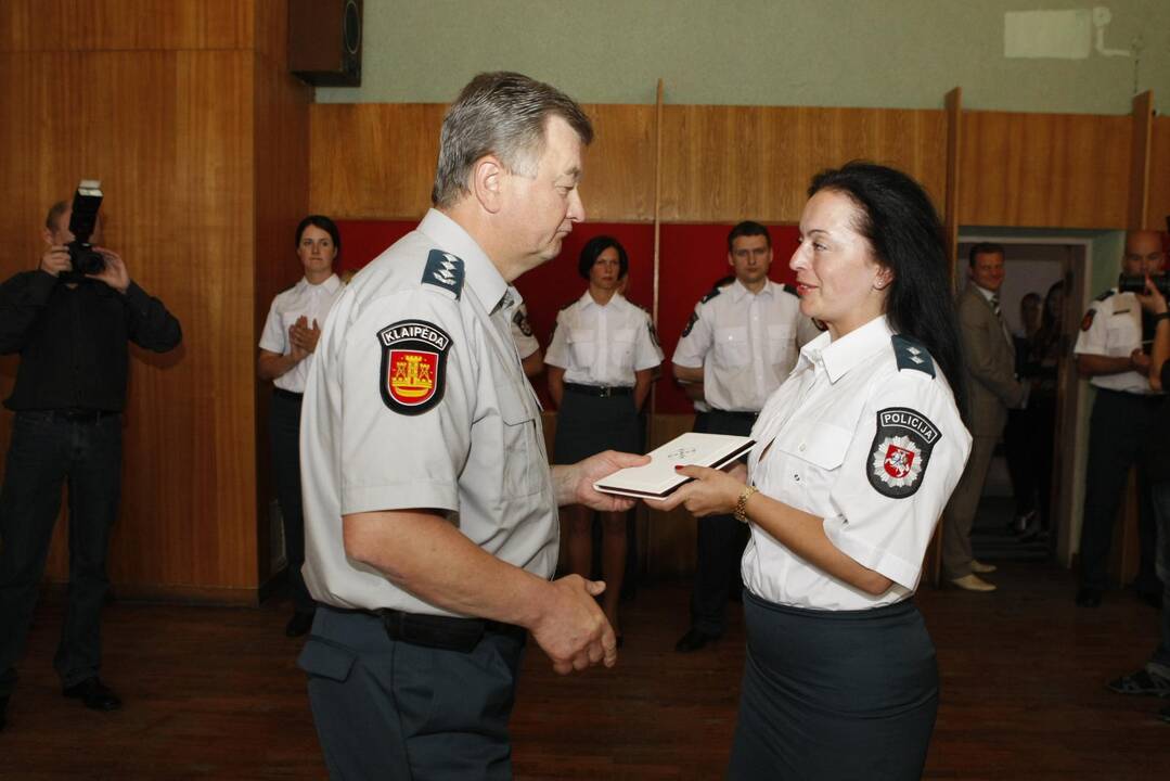 Tarnybą pradėjusių pareigūnų Priesaikos ceremonija Klaipėdoje