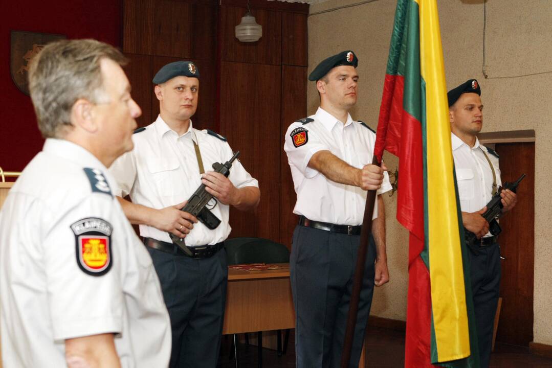 Tarnybą pradėjusių pareigūnų Priesaikos ceremonija Klaipėdoje