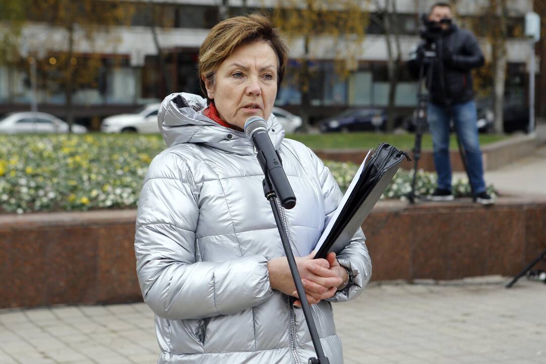 Mokytojų mitingas Klaipėdoje