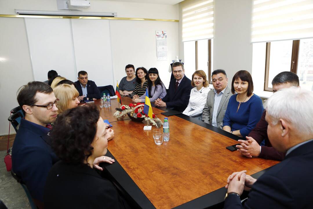 Meras susitiko su ukrainiečiais