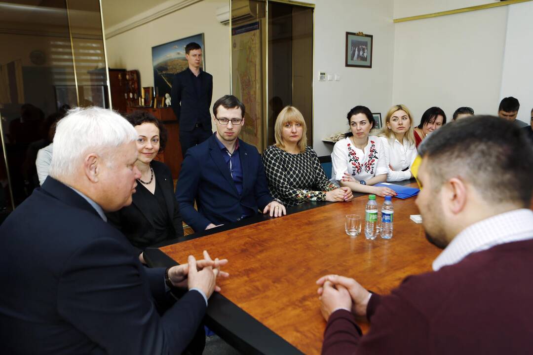 Meras susitiko su ukrainiečiais