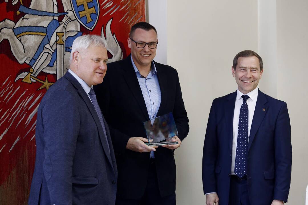 Miesto vadovai pasveikino "Neptūnas-Akvaservis" komandą