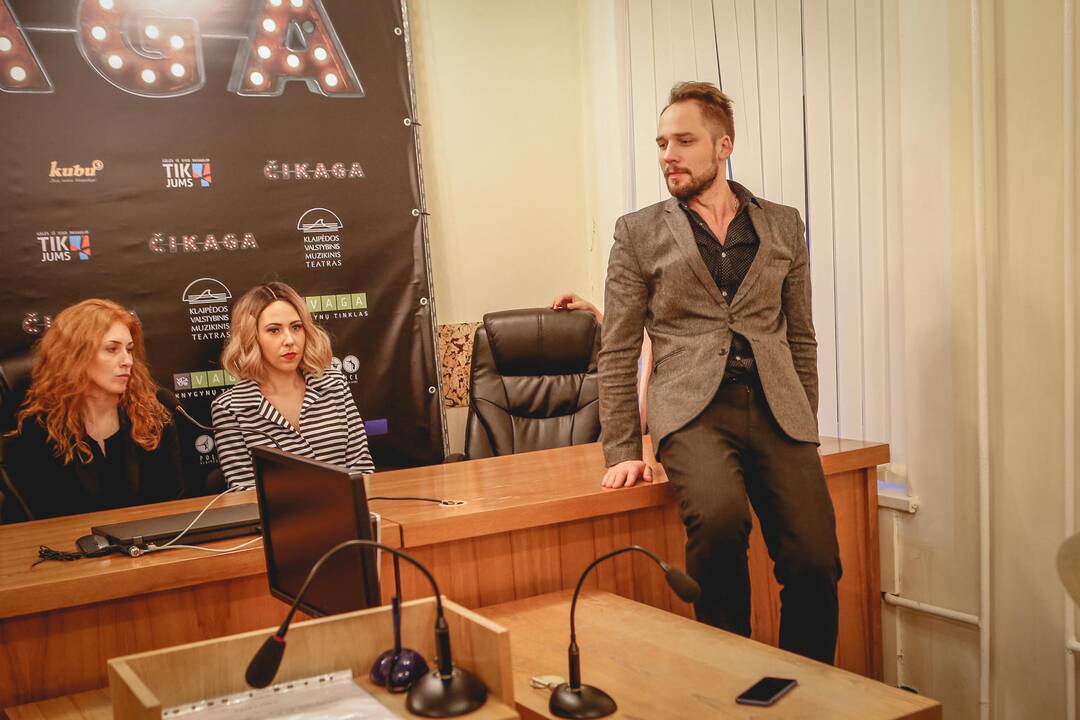 Miuziklo ČIKAGA spaudos konferencija