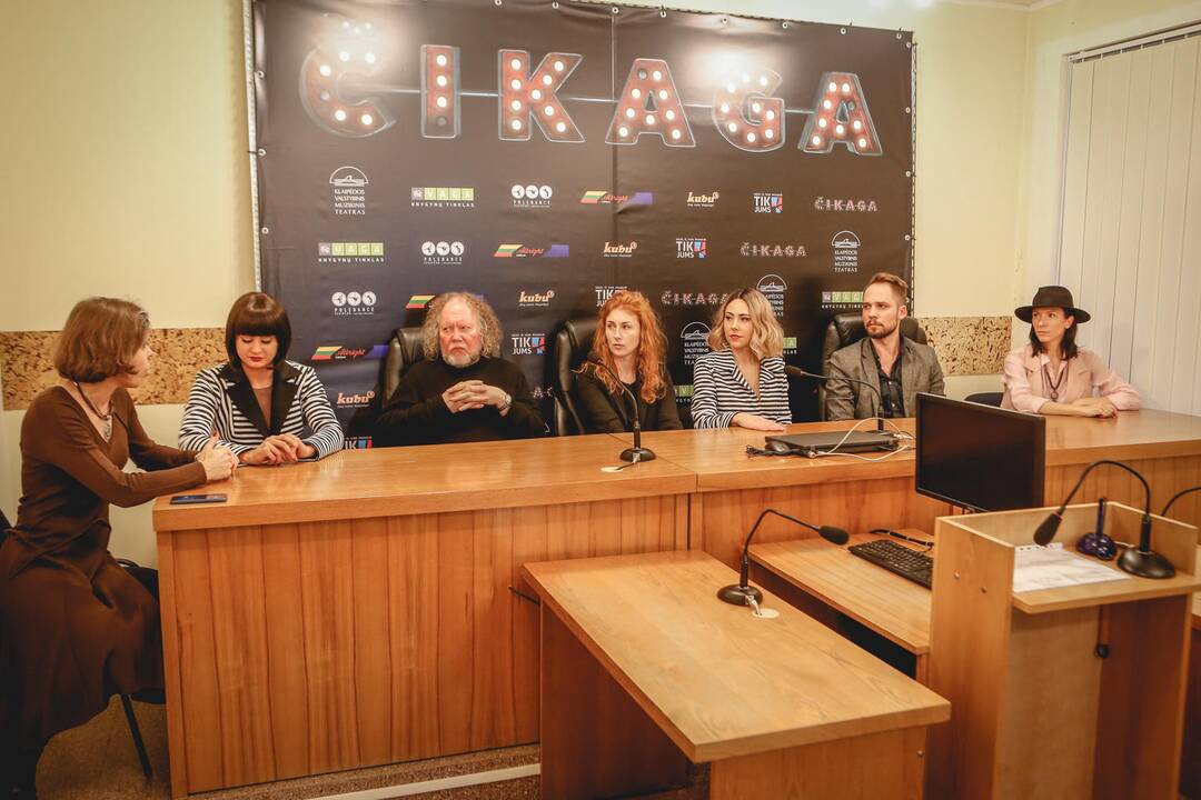 Miuziklo ČIKAGA spaudos konferencija