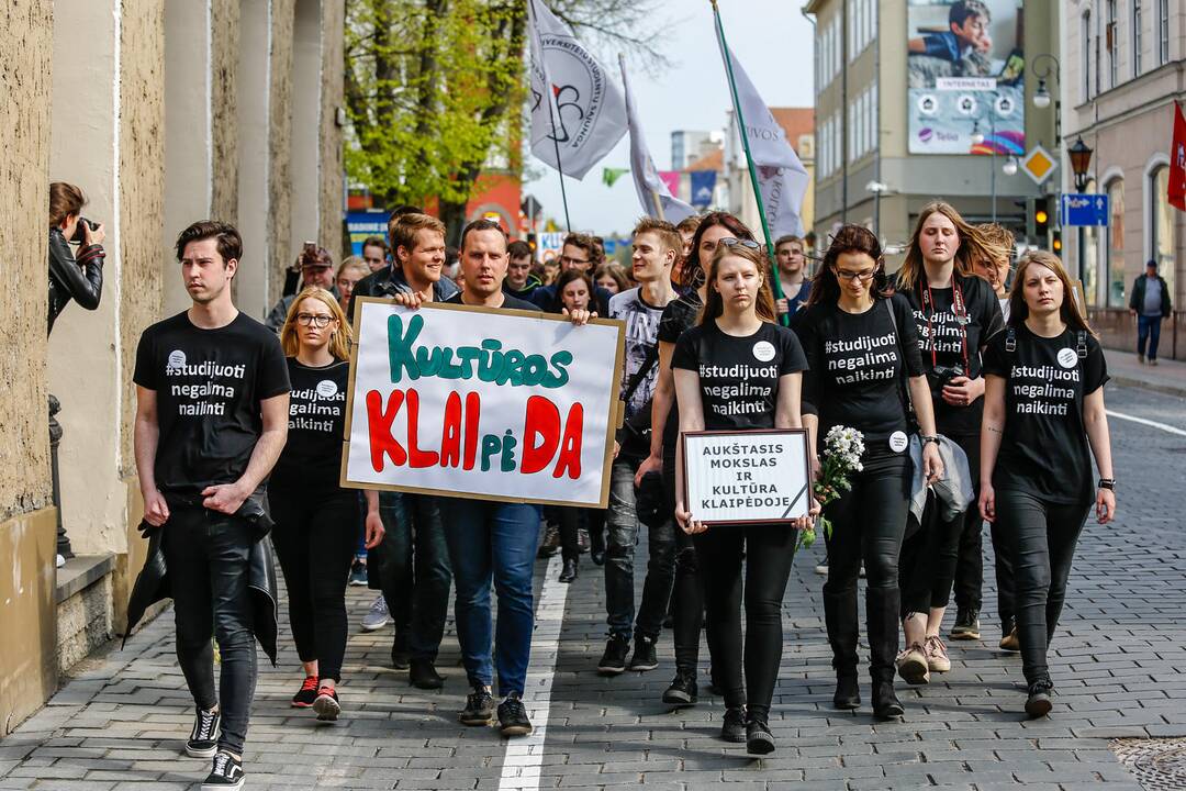 Studentų gedulo akcija