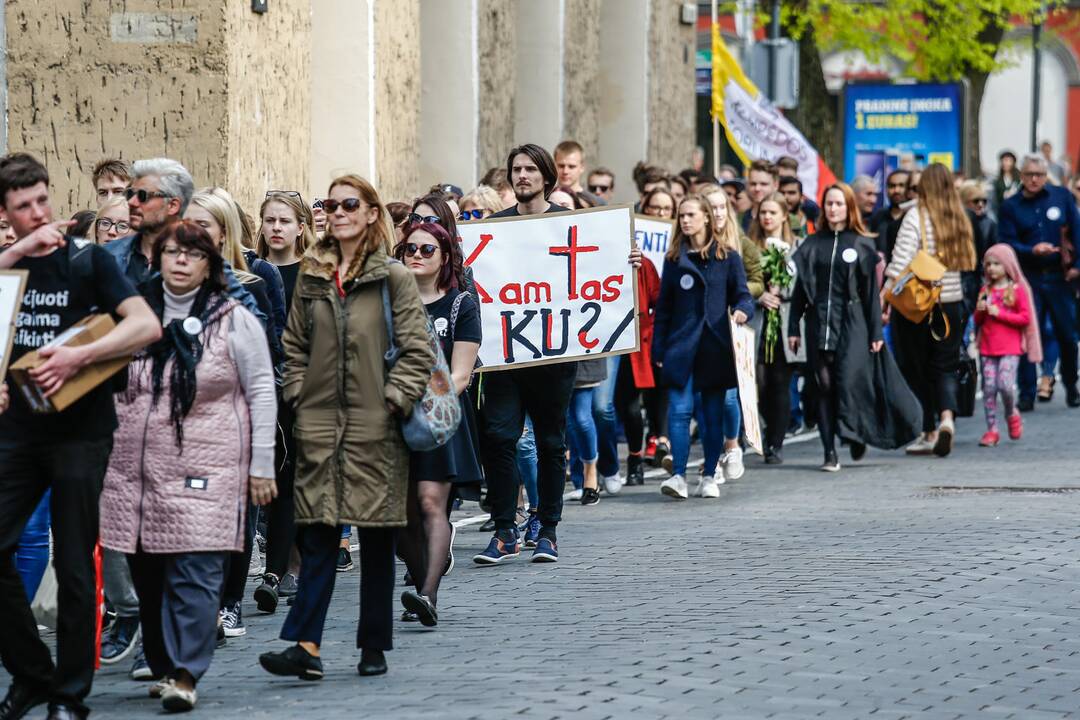 Studentų gedulo akcija