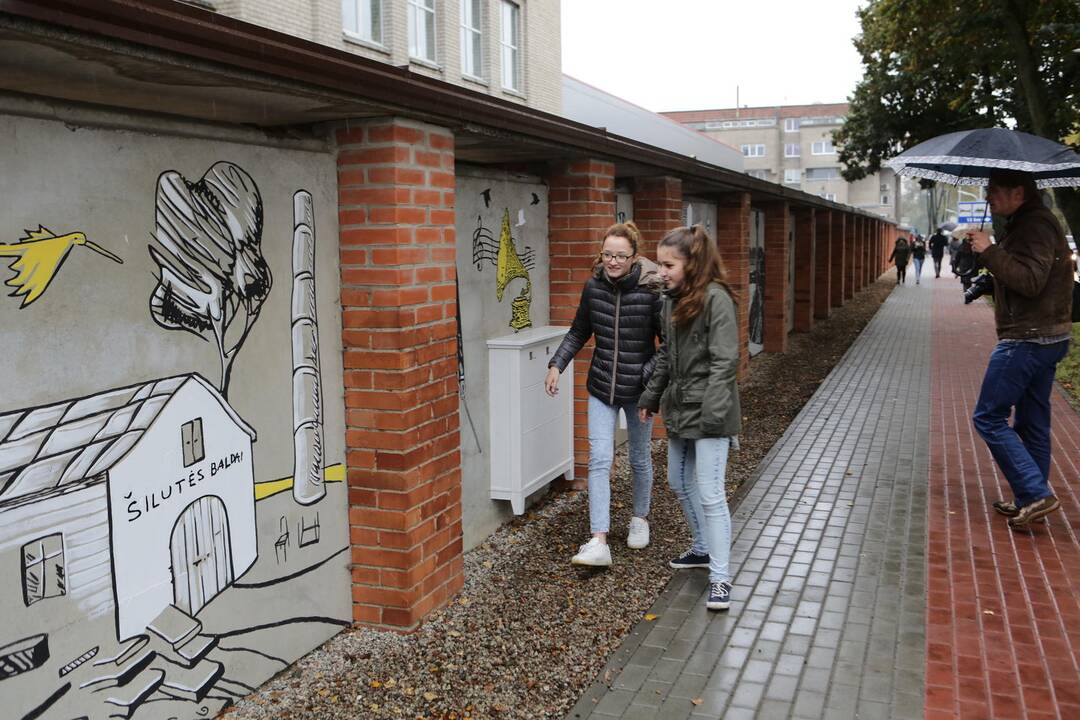 Šilutiškiams pristatytas "Šilutės siena" projektas