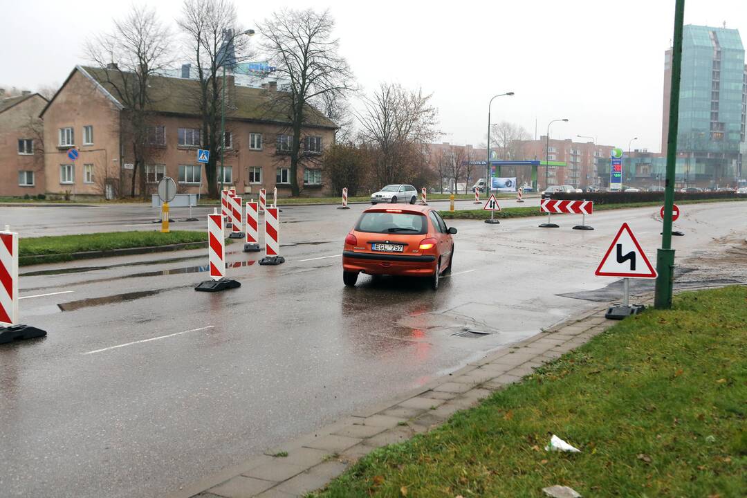 Ribojamas eismas Minojos gatvėje