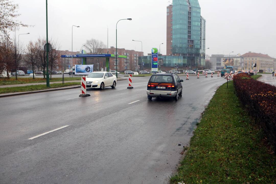 Ribojamas eismas Minojos gatvėje
