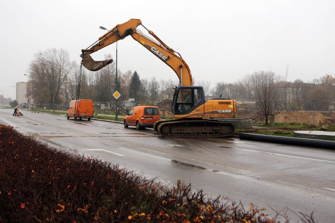 Ribojamas eismas Minojos gatvėje