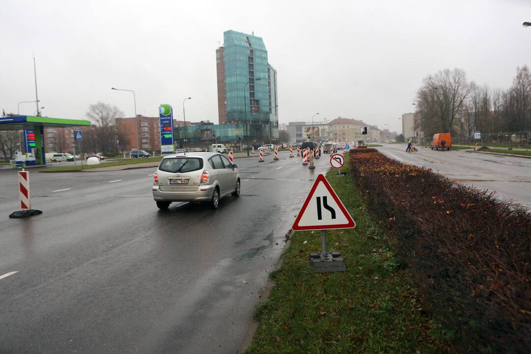 Ribojamas eismas Minojos gatvėje