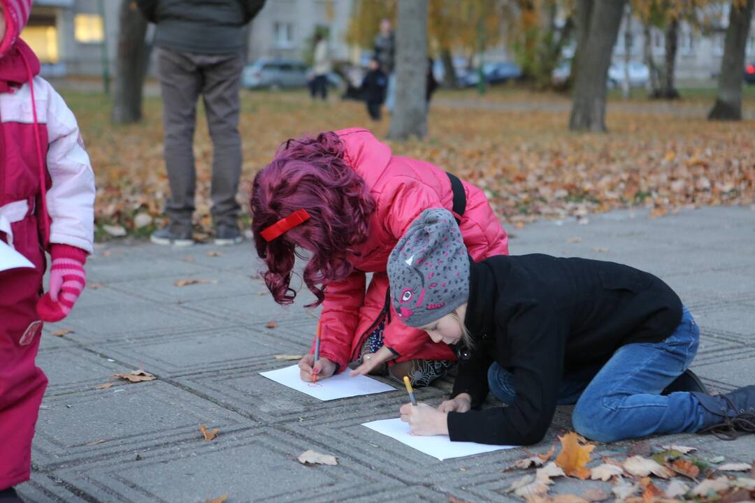 Šeimų Helovino šventė Danės skvere