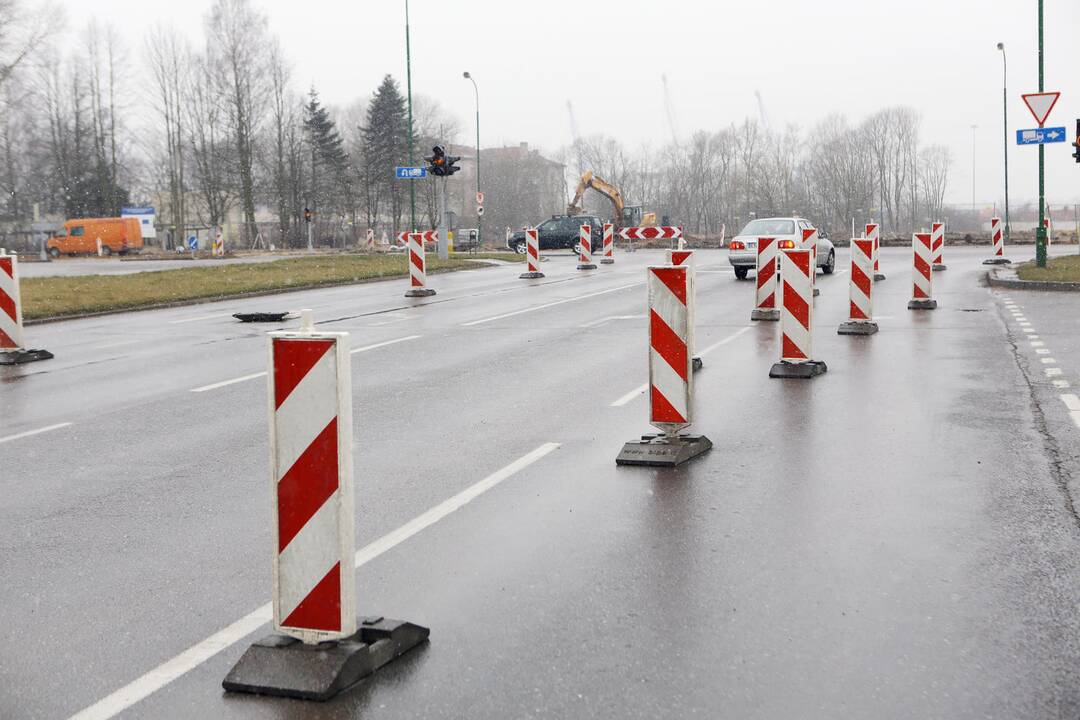 Apribotas eismas Minijos ir Baltijos sankryžoje 
