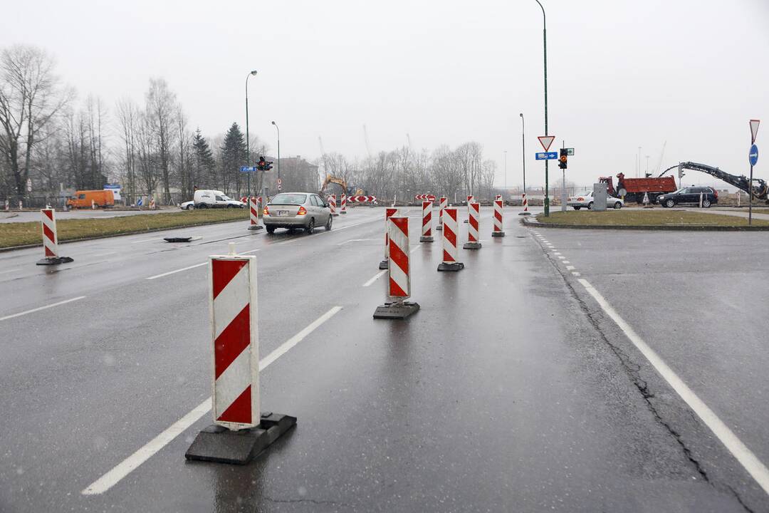 Apribotas eismas Minijos ir Baltijos sankryžoje 