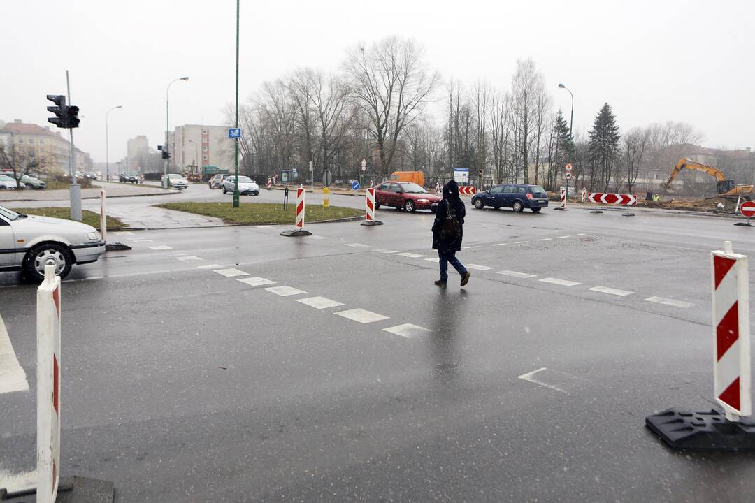 Apribotas eismas Minijos ir Baltijos sankryžoje 