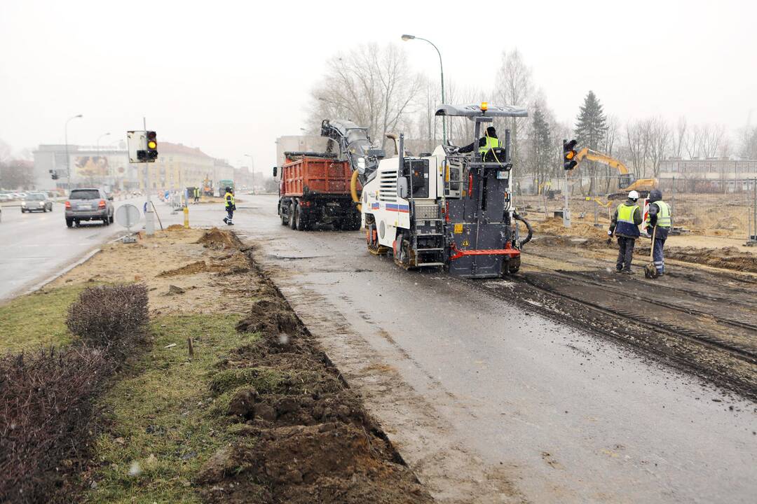 Apribotas eismas Minijos ir Baltijos sankryžoje 