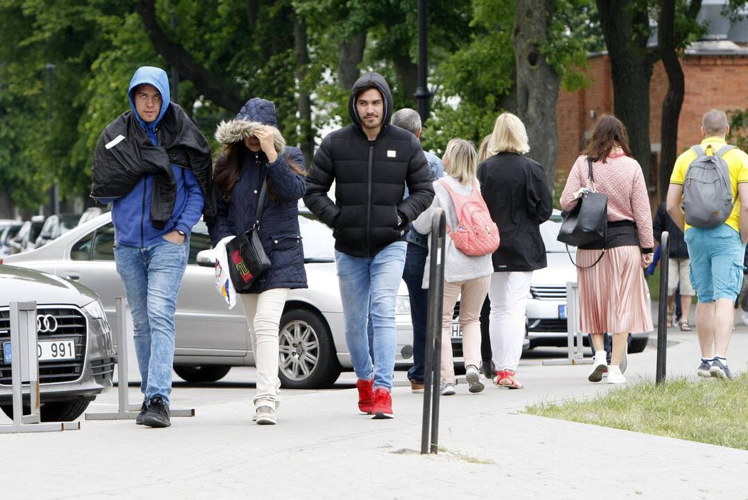 Uostamiestyje vieši akį traukiantis kruizinis laineris