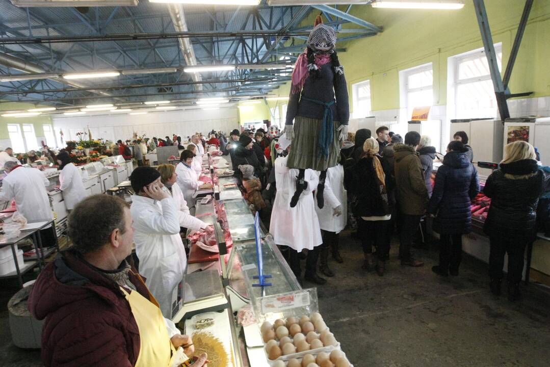 Žiemos varymo jomarkas Klaipėdos Turgaus aikštėje