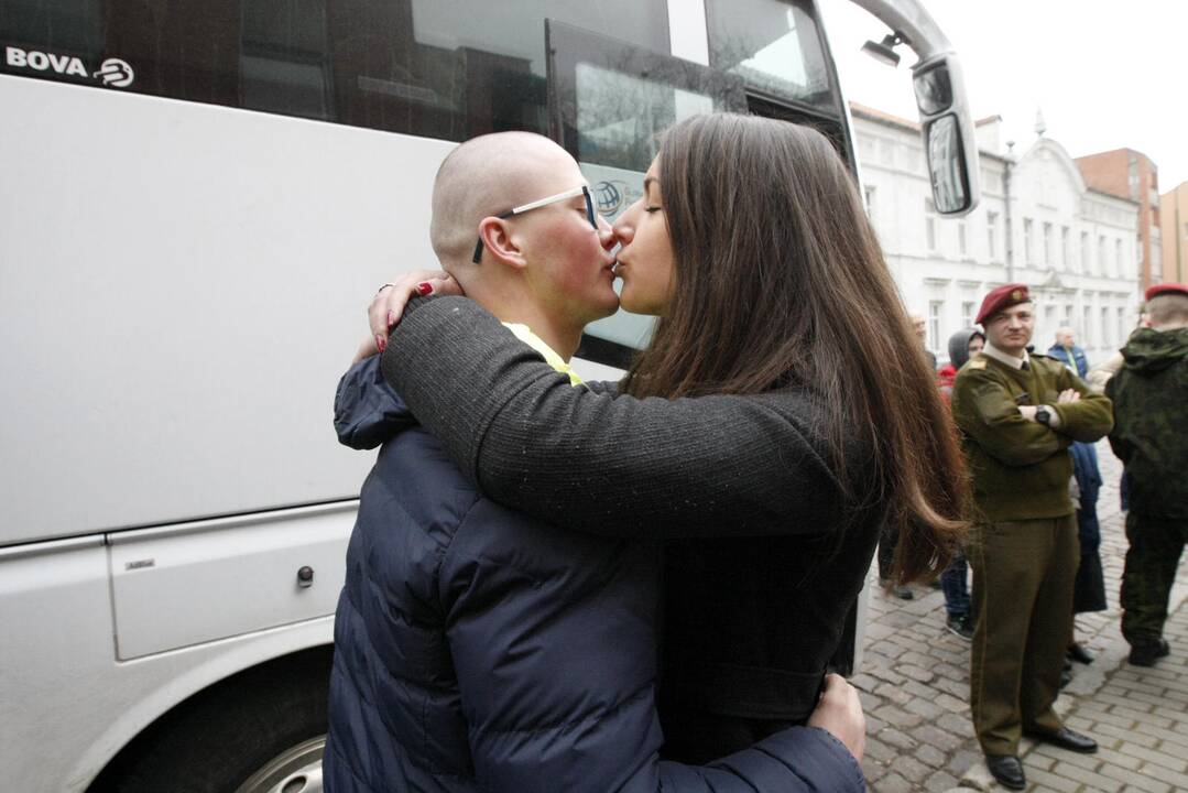 Šauktiniai išvyksta į Ruklą