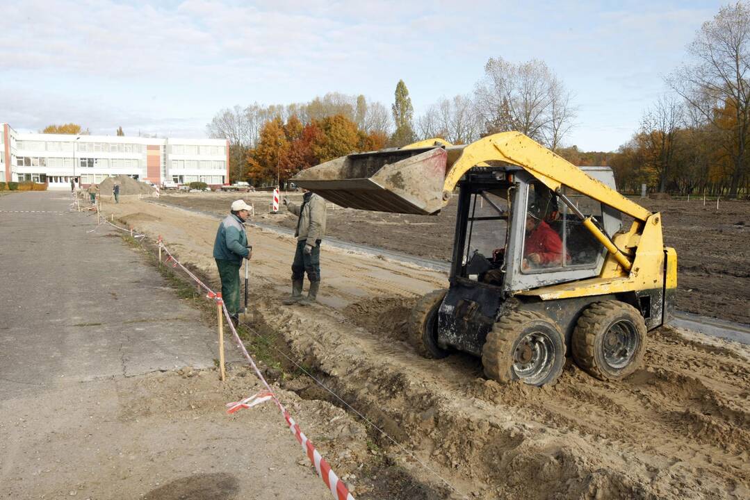 Klaipėdos "Vėtrungės" gimnazijos sporto aikštyno remontas