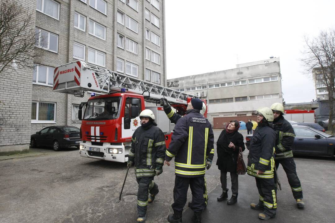 Moters gelbėjimo operacija Klaipėdoje