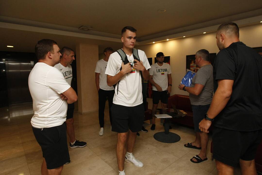 Lietuvos vyrų krepšinio rinktinė Palangoje