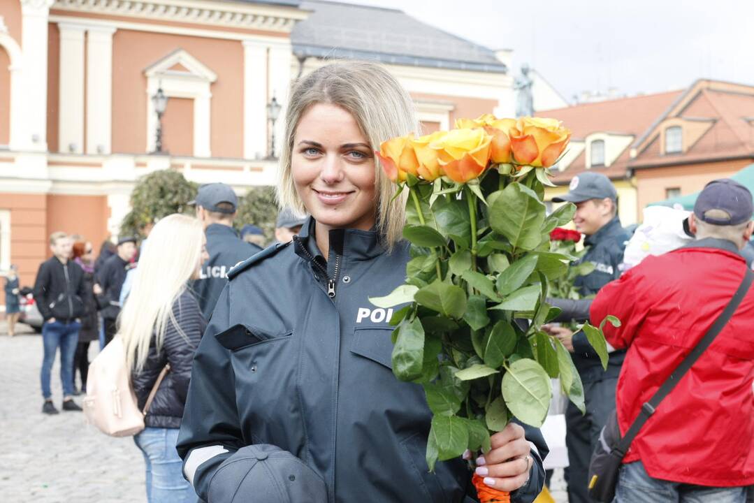 Uostamiestyje policininkai pakvietė švęsti kartu