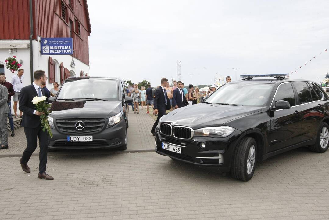 Jūros šventės metu prezidentui G. Nausėdai – klaipėdiečio akibrokštas