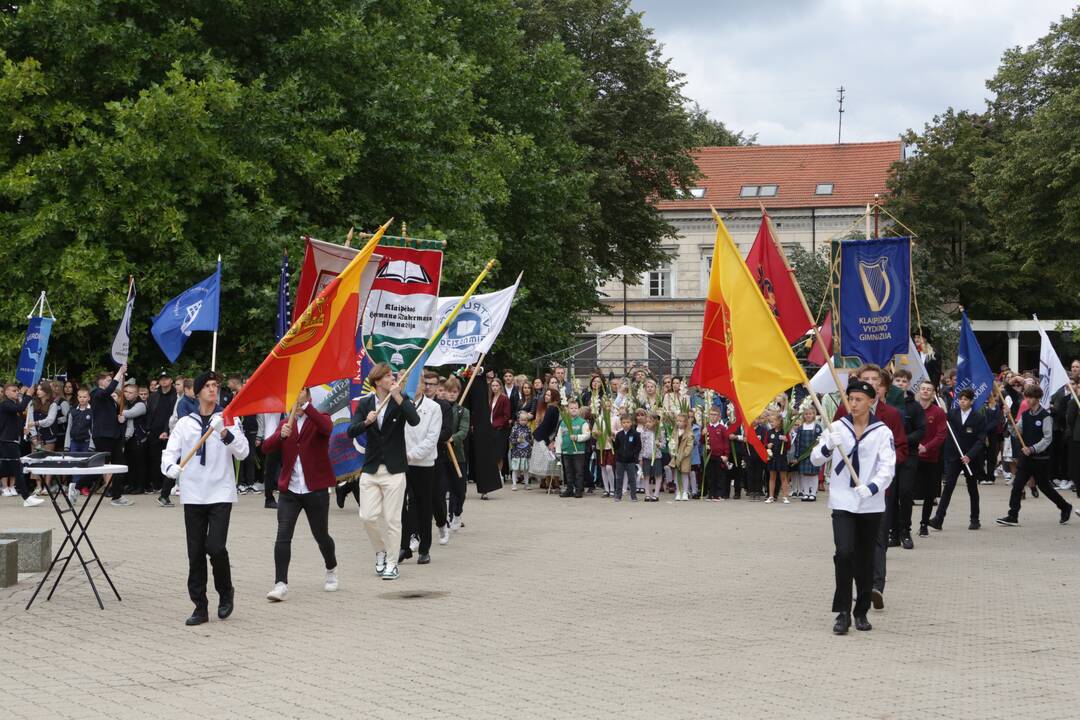 Lietuvininkų aikštėje – pirmoji pamoka