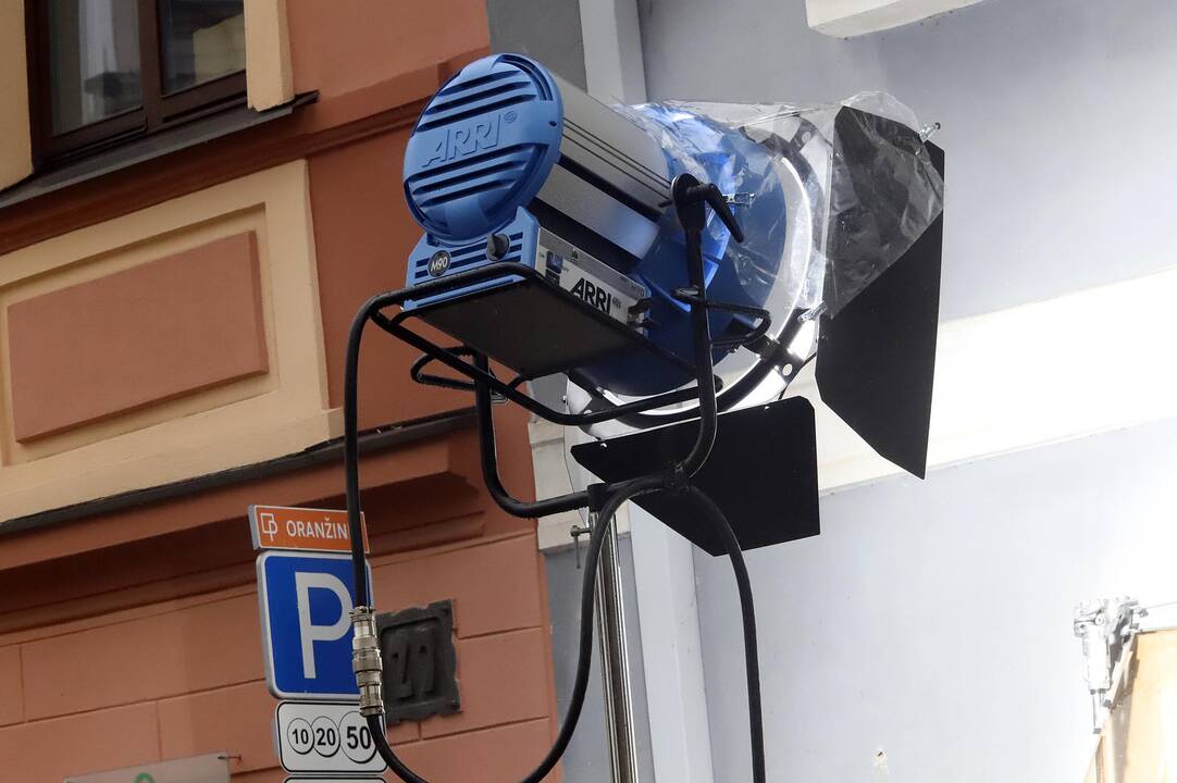 Filmavimas Rotušės aikštėje 
