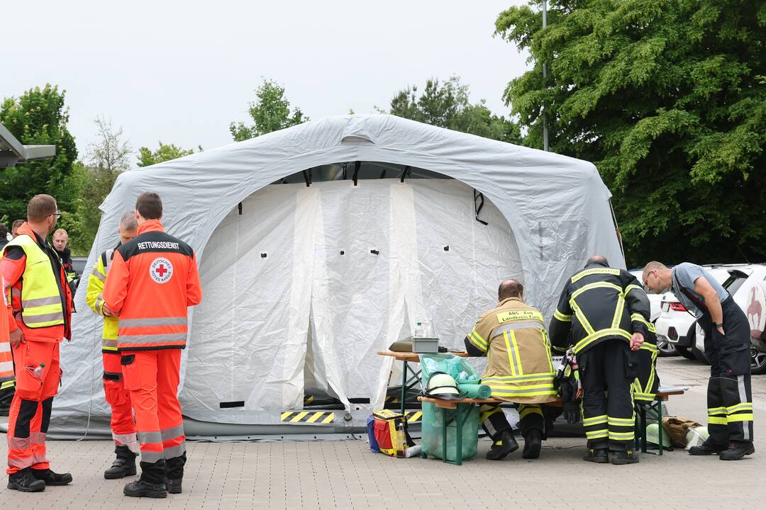DHL padalinyje Vokietijoje rasta baltų miltelių, nukentėjo dvylika žmonių