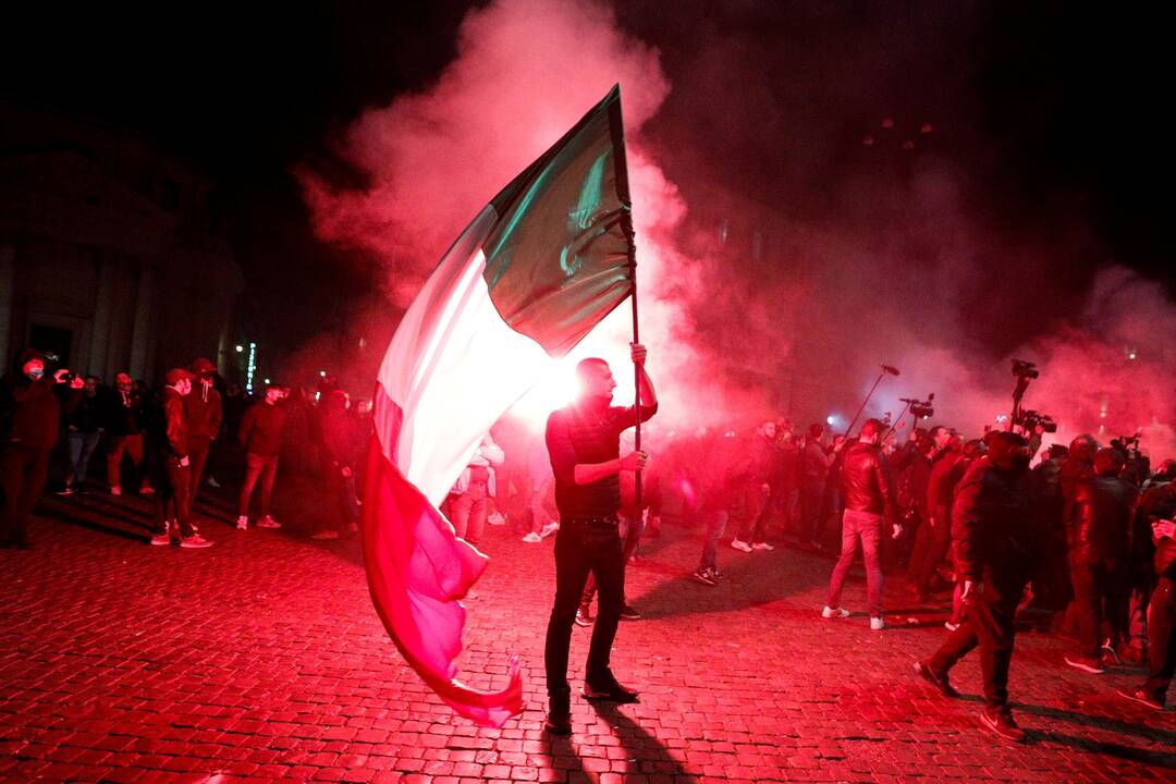 Protestas prieš apribojimus Italijoje