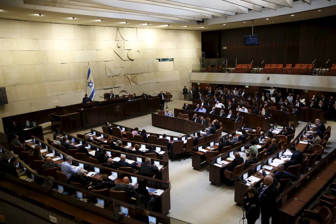 Izraelio parlamentas balsuos dėl savo paleidimo