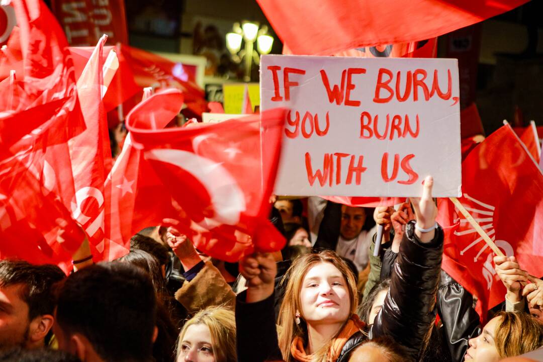 Suimtas Stambulo meras paskelbtas opozicijos kandidatu į Turkijos prezidentus
