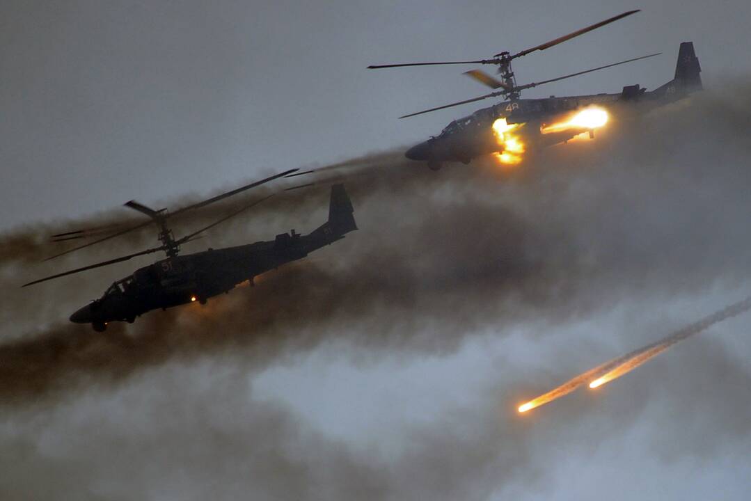 Rusijos sraigtasparniai pratybose „Zapad-2017“