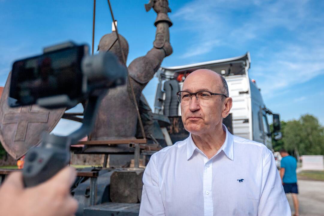„Laisvės karys“ prie Kauno pilies
