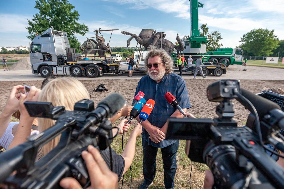 „Laisvės karys“ prie Kauno pilies