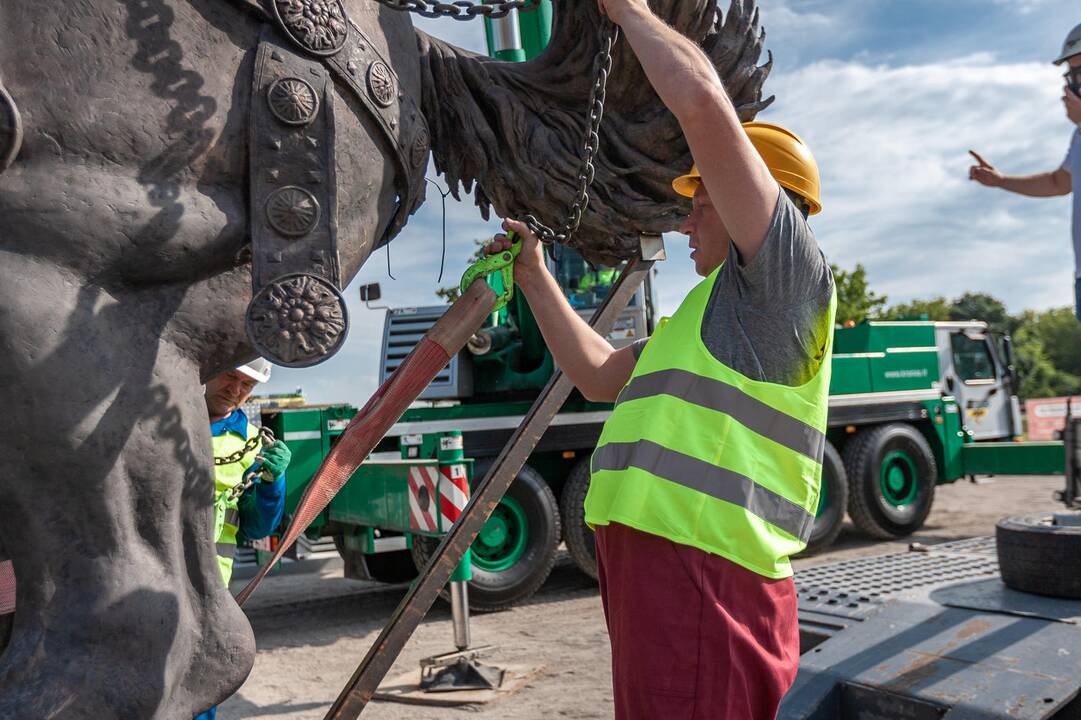 „Laisvės karys“ prie Kauno pilies
